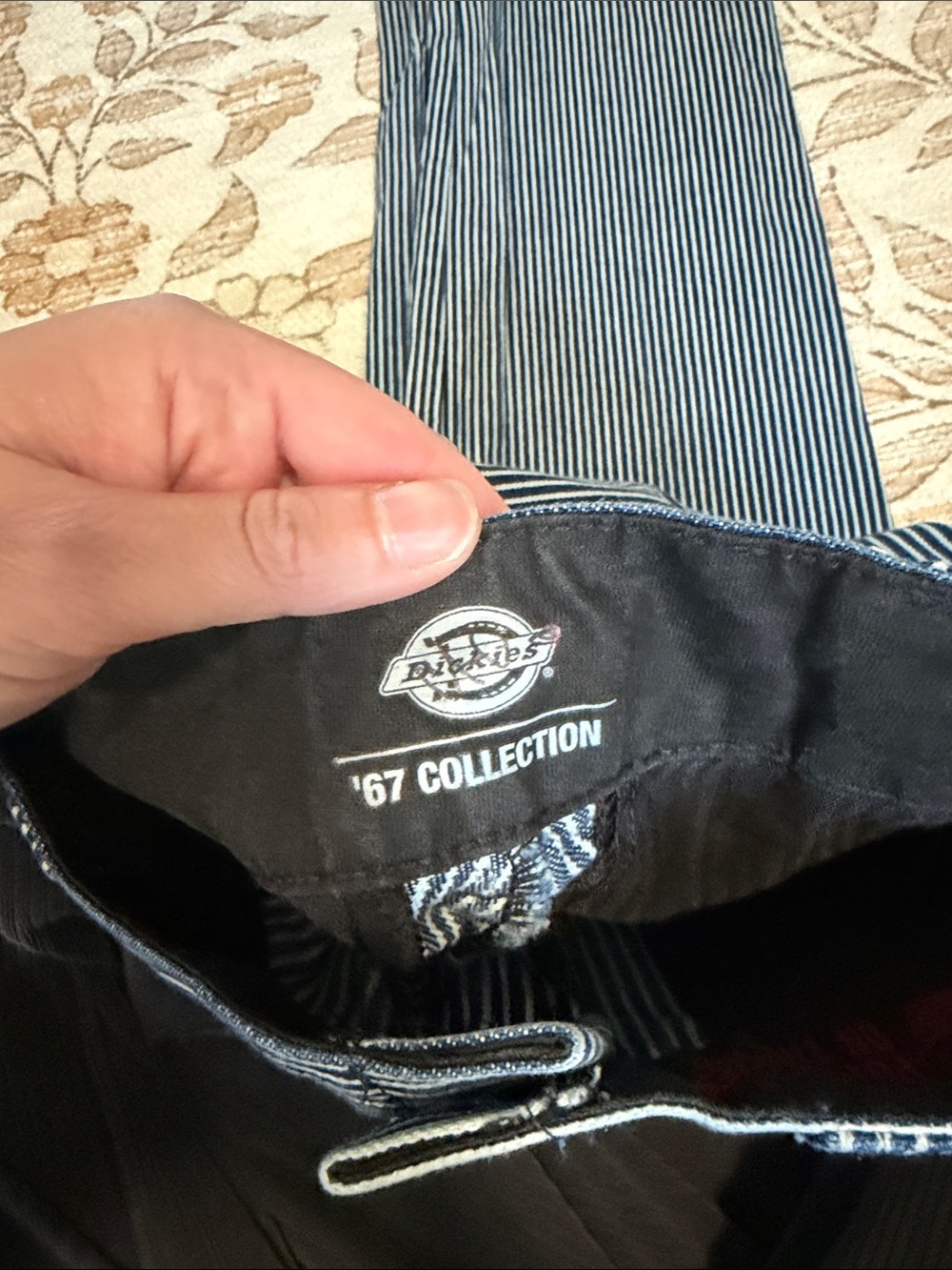 Dickies Navy and White Pinstripe pants - Picture 2 of 3